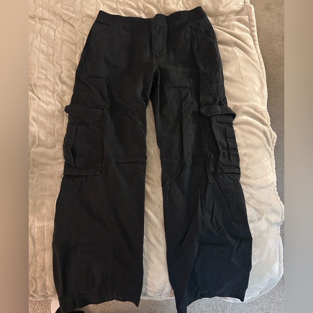 Abercrombie Black Cargo Pant